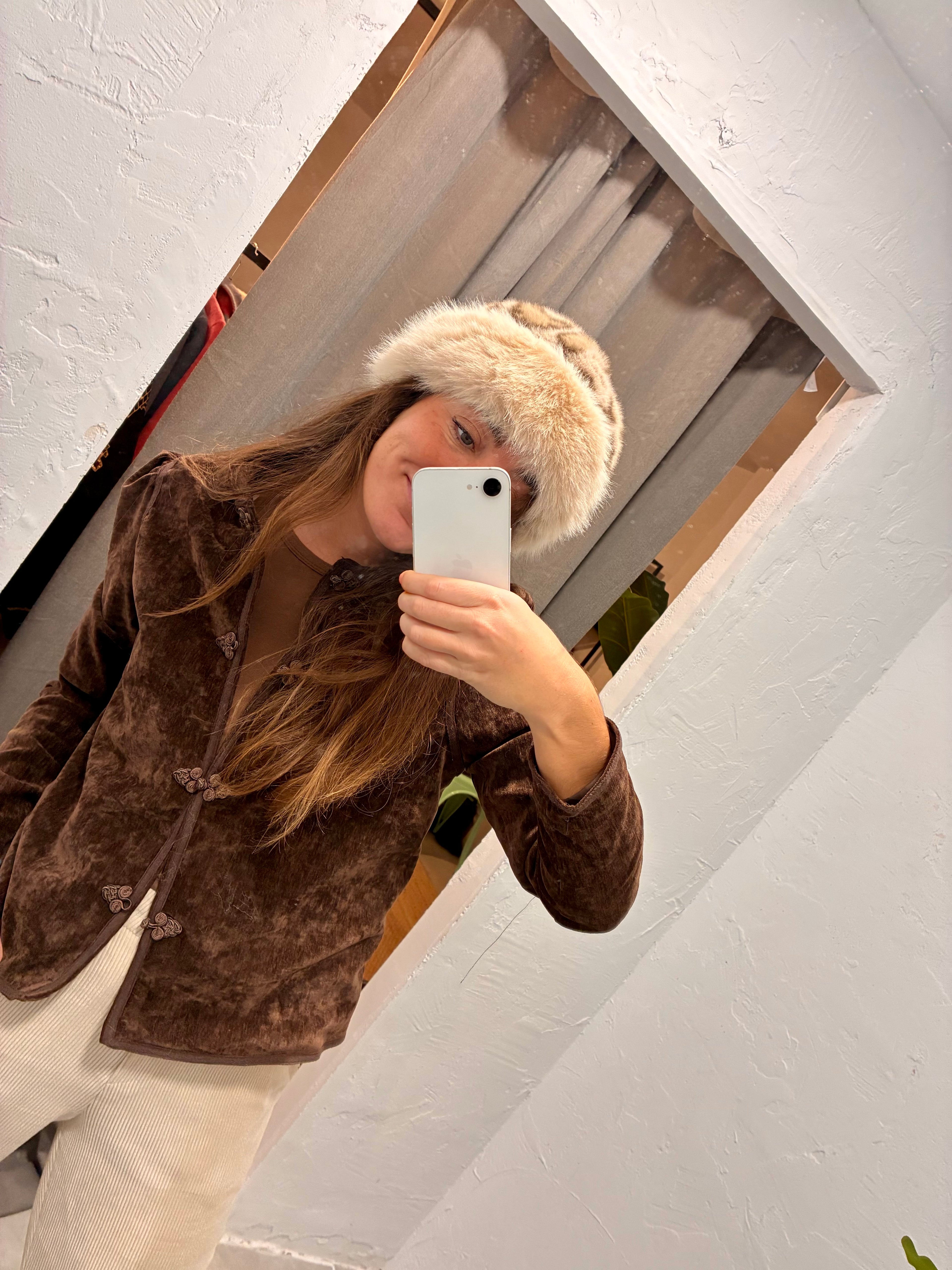 Chaqueta terciopelo marrón chocolate