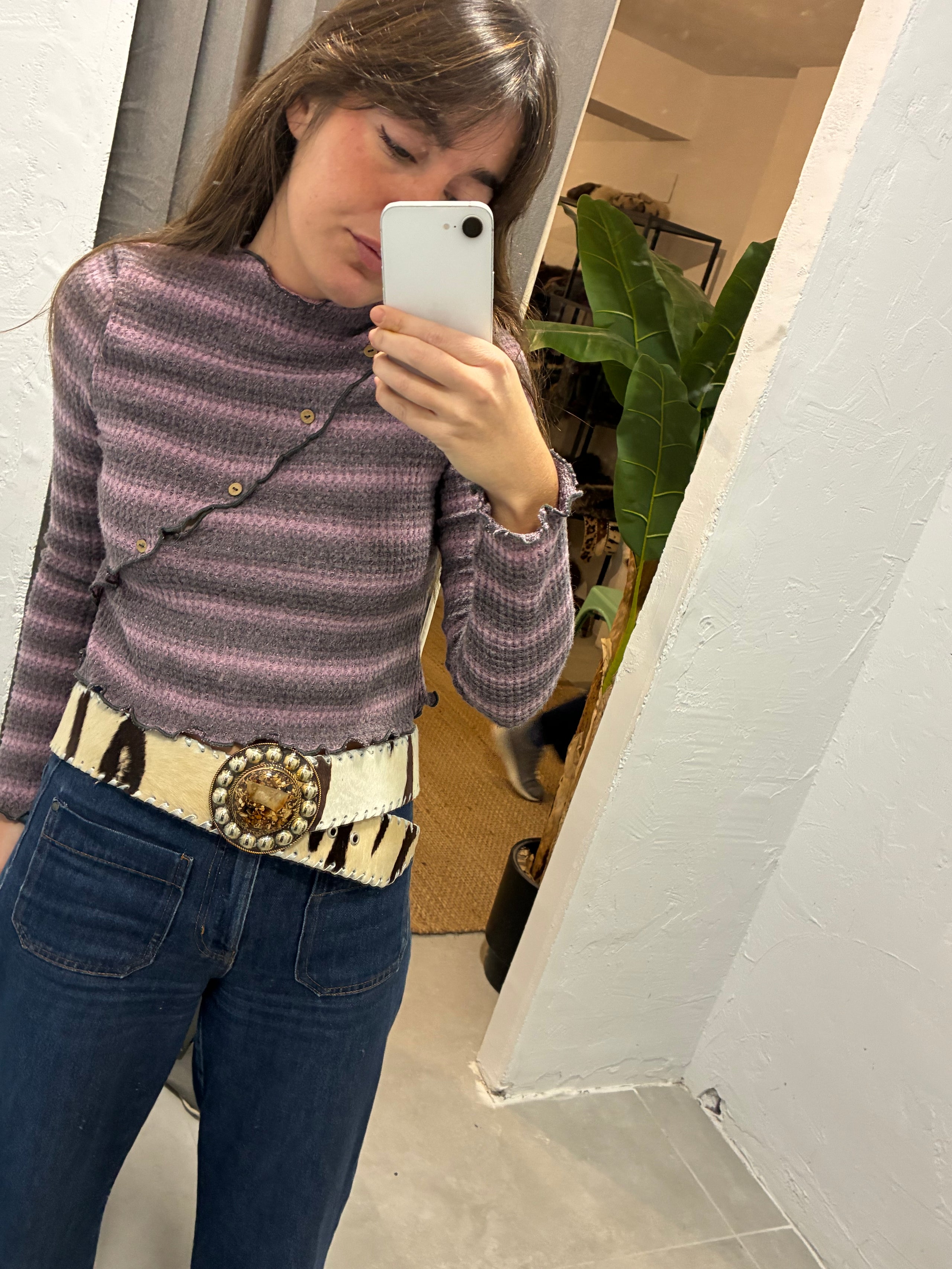 Cinturón piel de potro