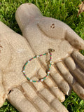 Pulsera ematitas y perlas naturales