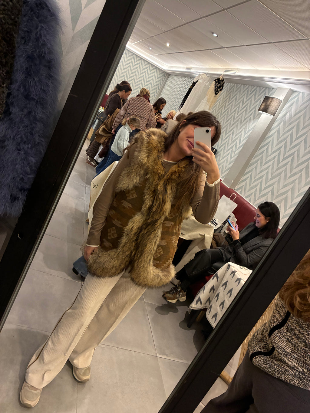 Chaleco IKAT largo Marmota