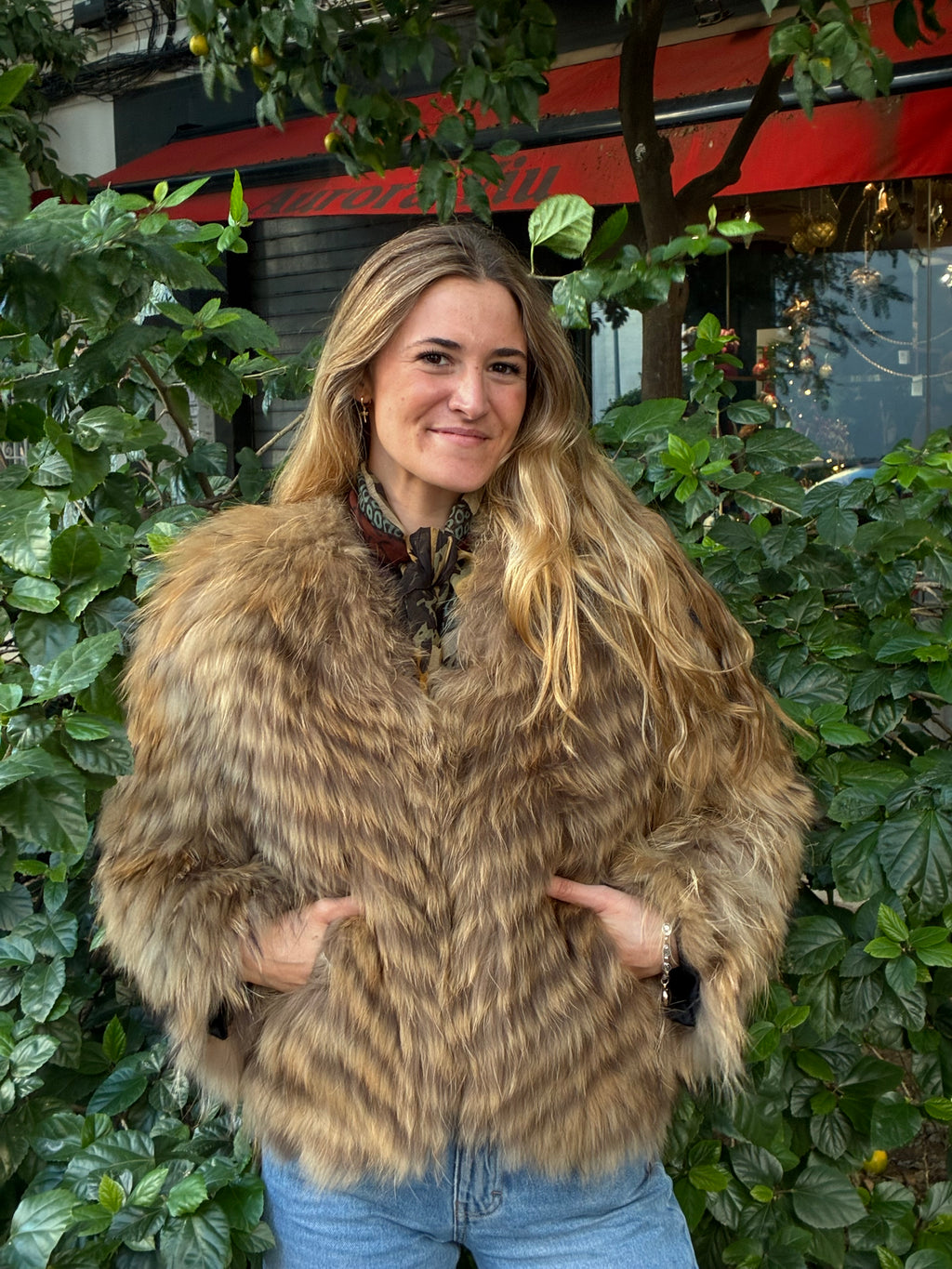 Chaqueta pelo natural de marmota