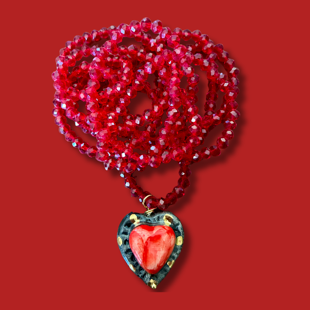 Collar cuore Nero