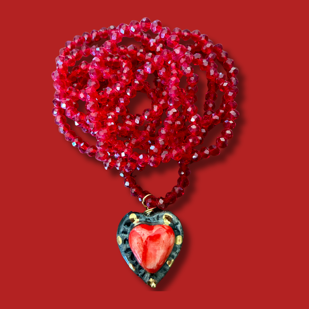 Collar cuore Nero
