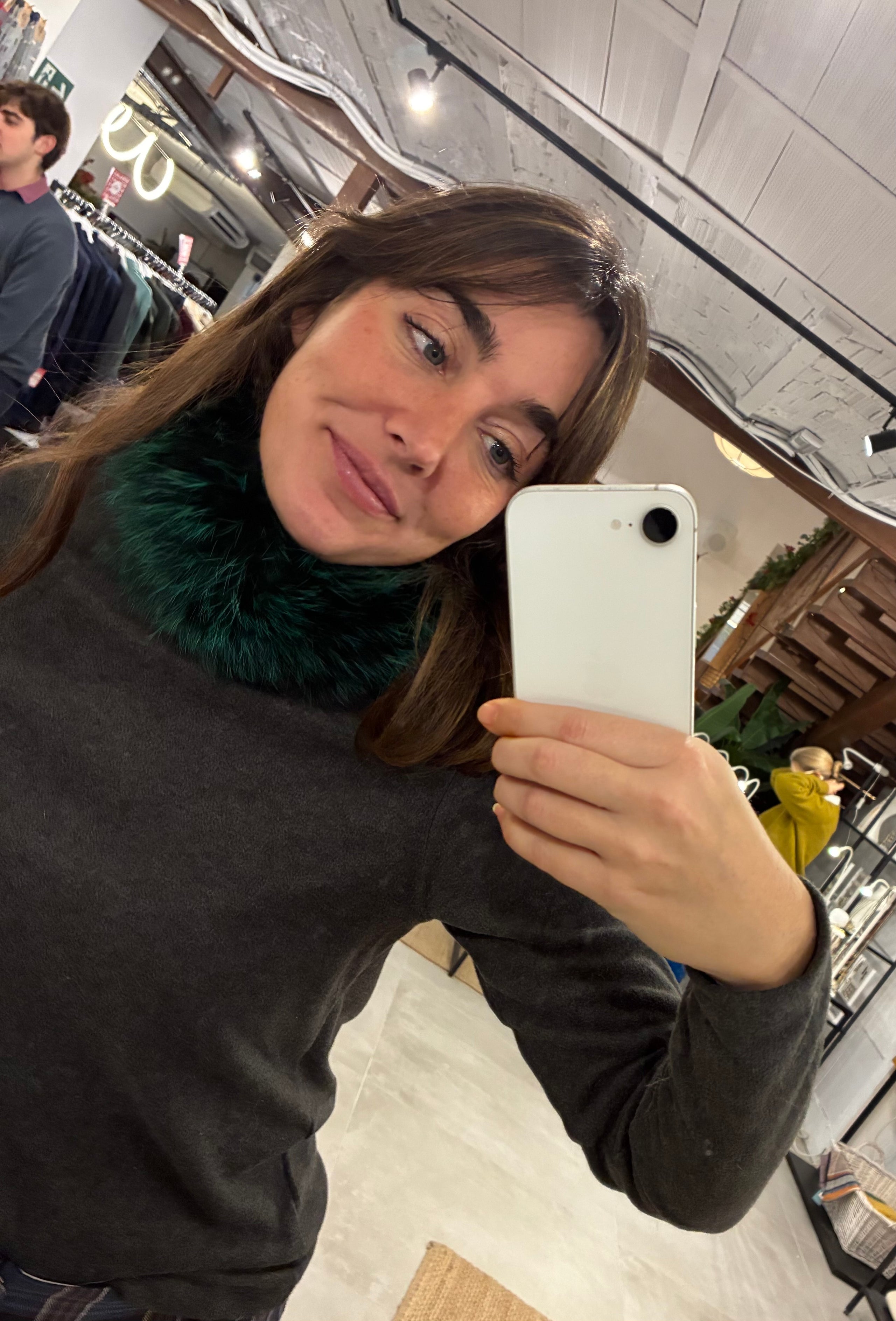 Cuello elástico zorro verde