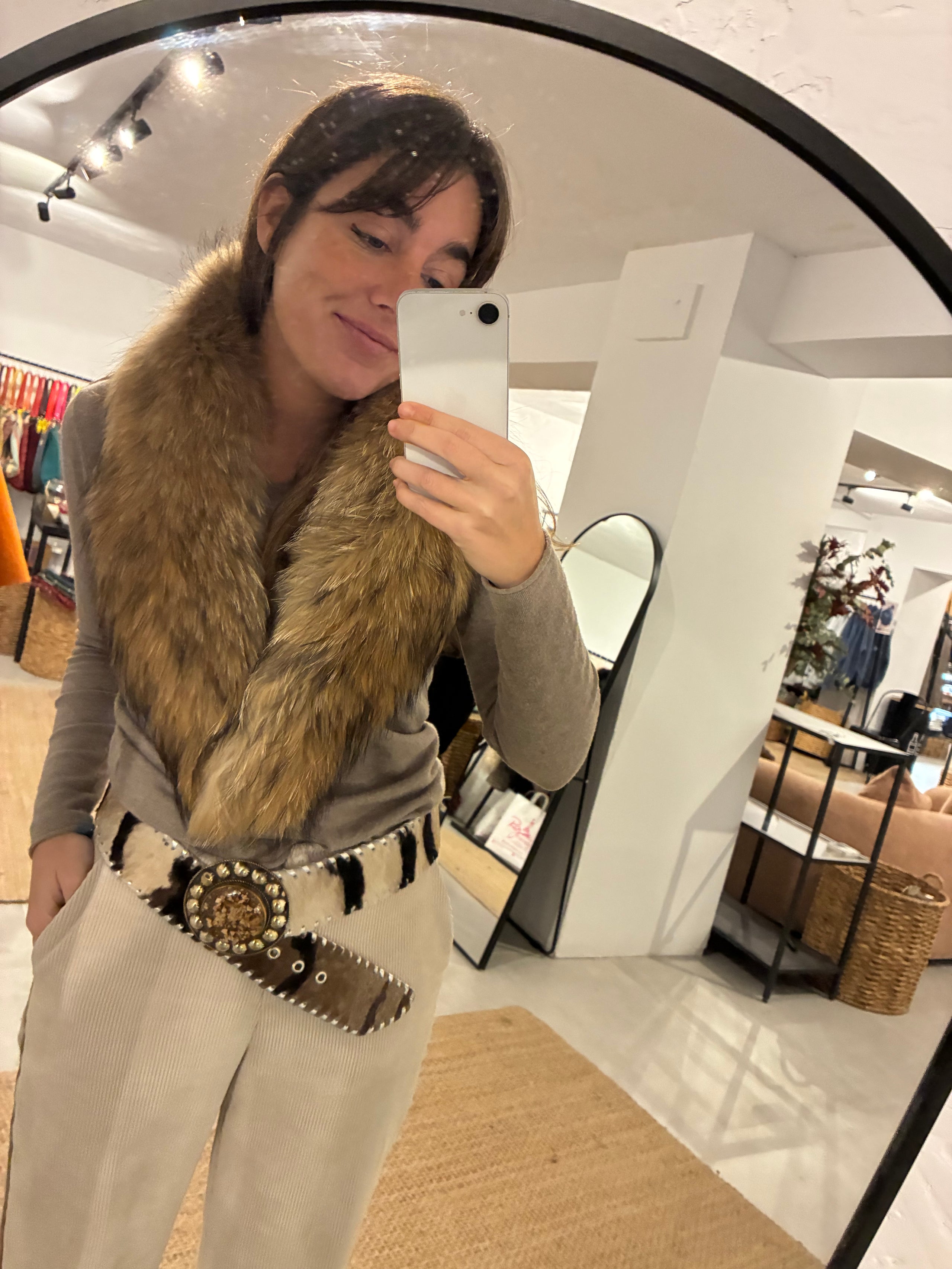 Cuello marmota natural