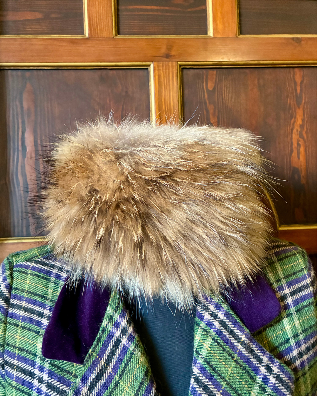 Cuello elástico zorro natural