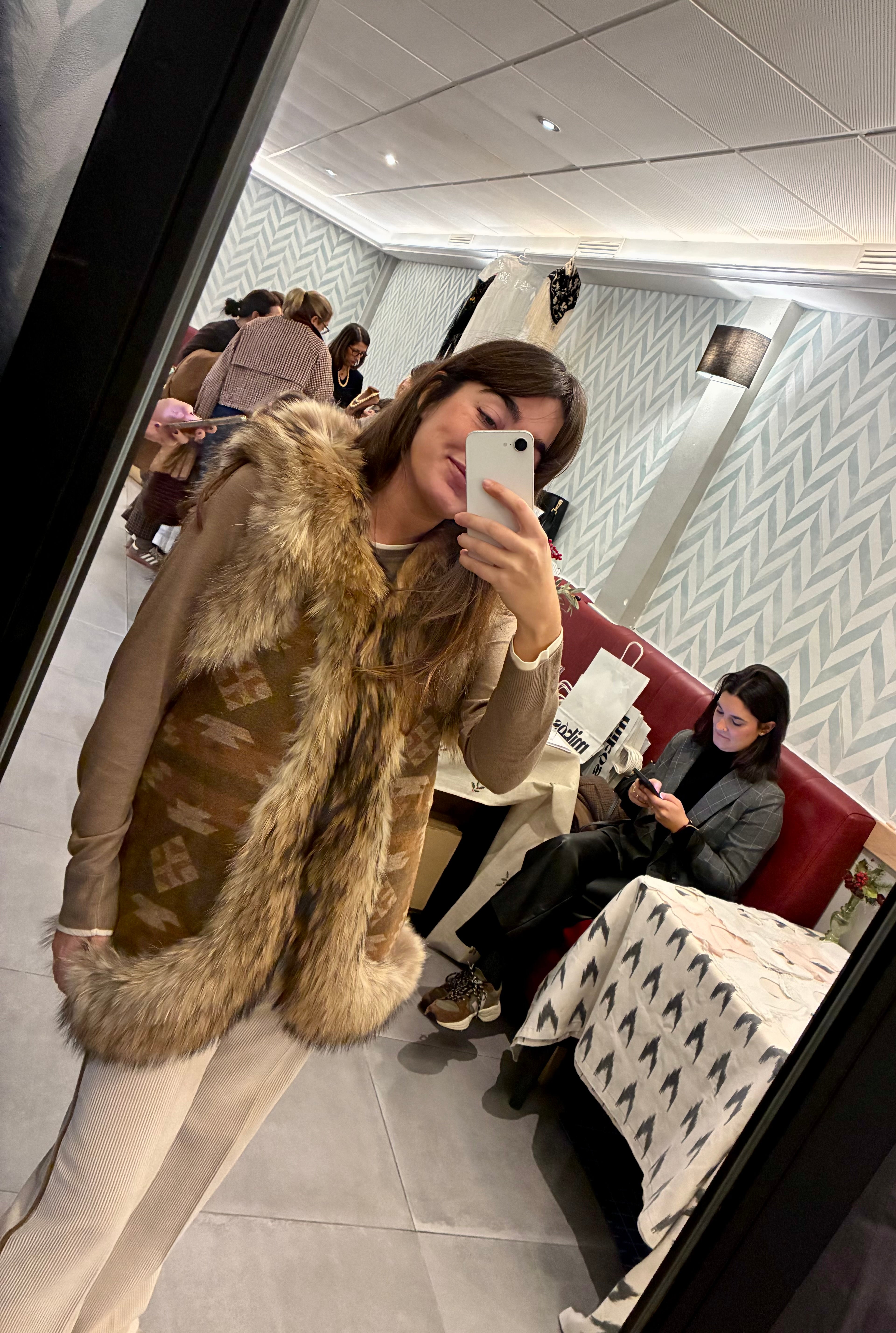 Chaleco IKAT largo Marmota