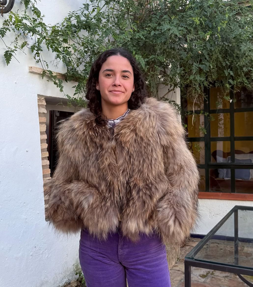 Chaqueta pelo natural zorro