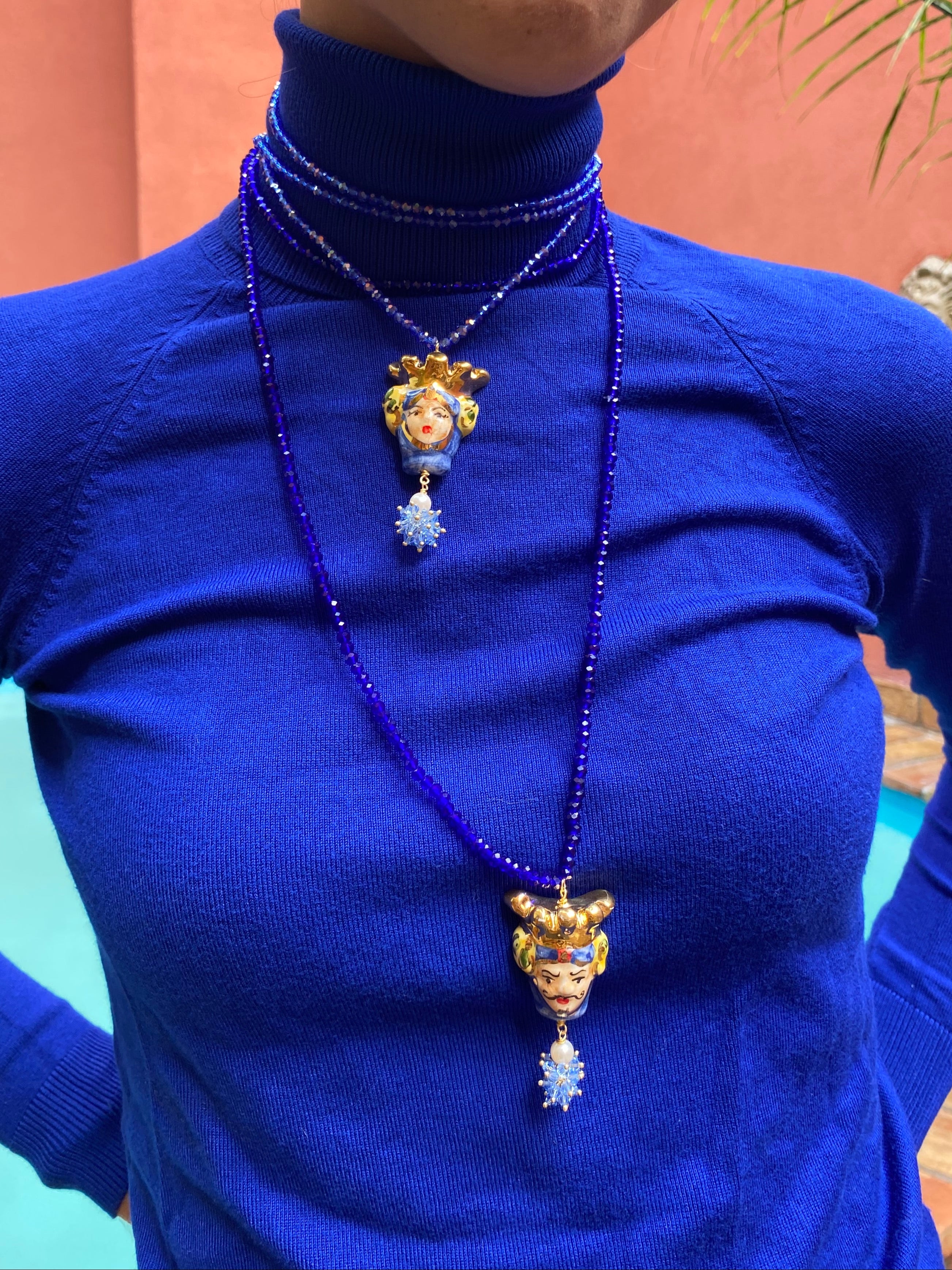 Collar Lucila blu